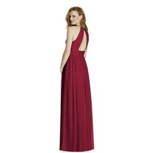 DESSY GROUP halter dress cutout back - size 2